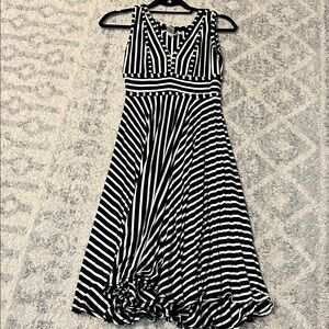Studio M Black and White High Low Dress